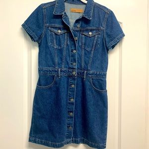 Denim mini dress